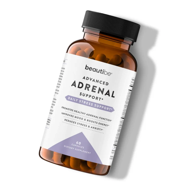 Flat-lay 3D render of supplement bottle with soft shadow - product photography alternative by Arc Studio
