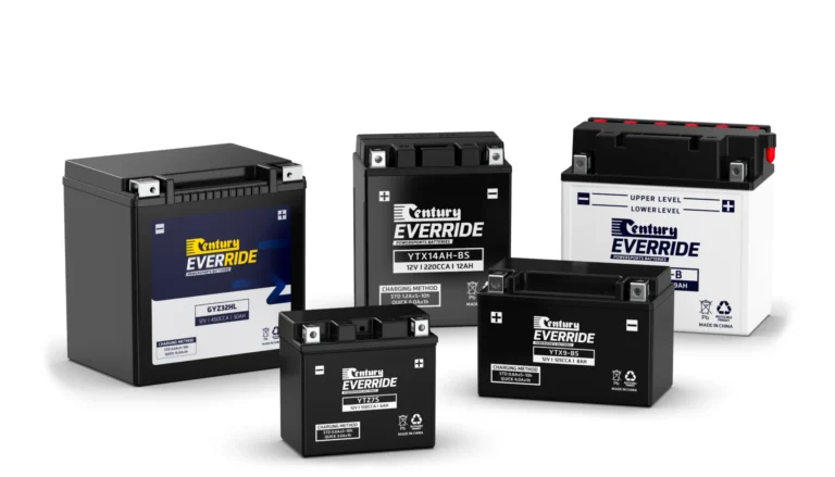 3D render of Century batteries, angled, by Arc Studio