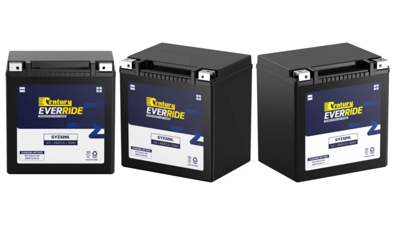 Detail 3D render of Century batteries by Arc Studio