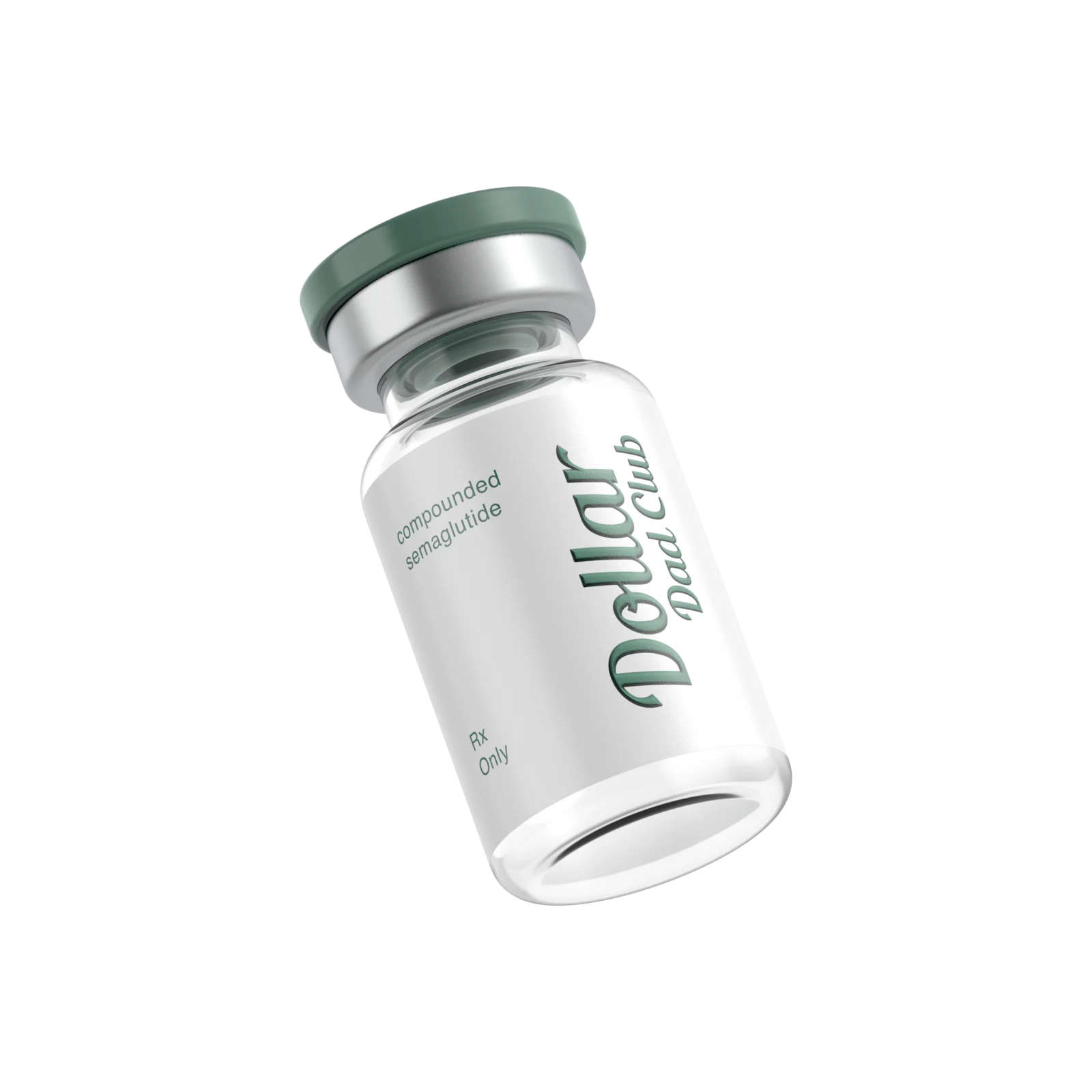 Photorealistic 3D render of a glass vial - premium packaging rendering by Arc Studio