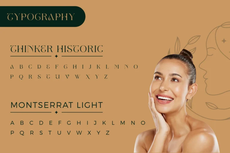Glow More brand style guide page 3 by Arc Studio