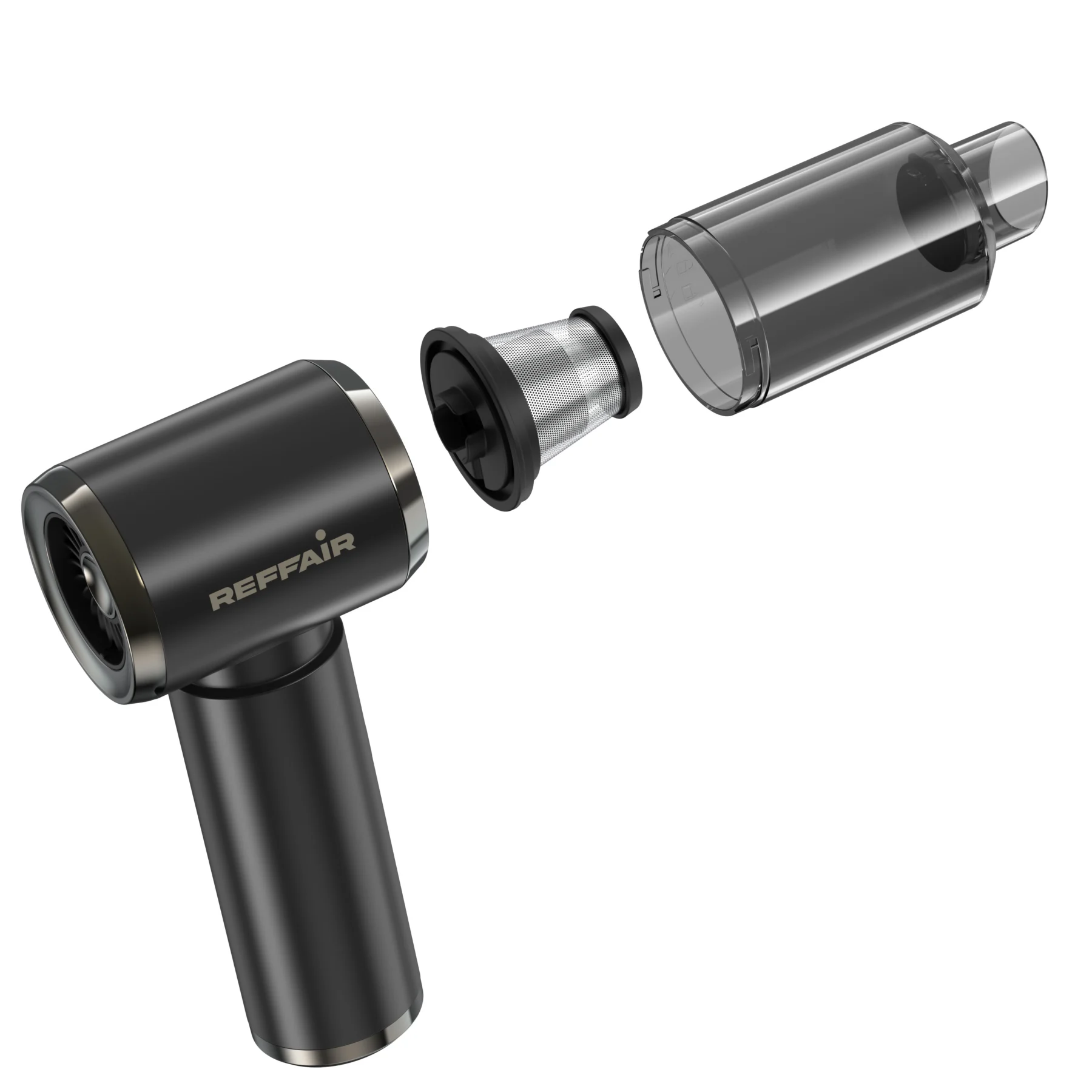 Exploded-view 3D render of Reffair mechanical product by Arc Studio