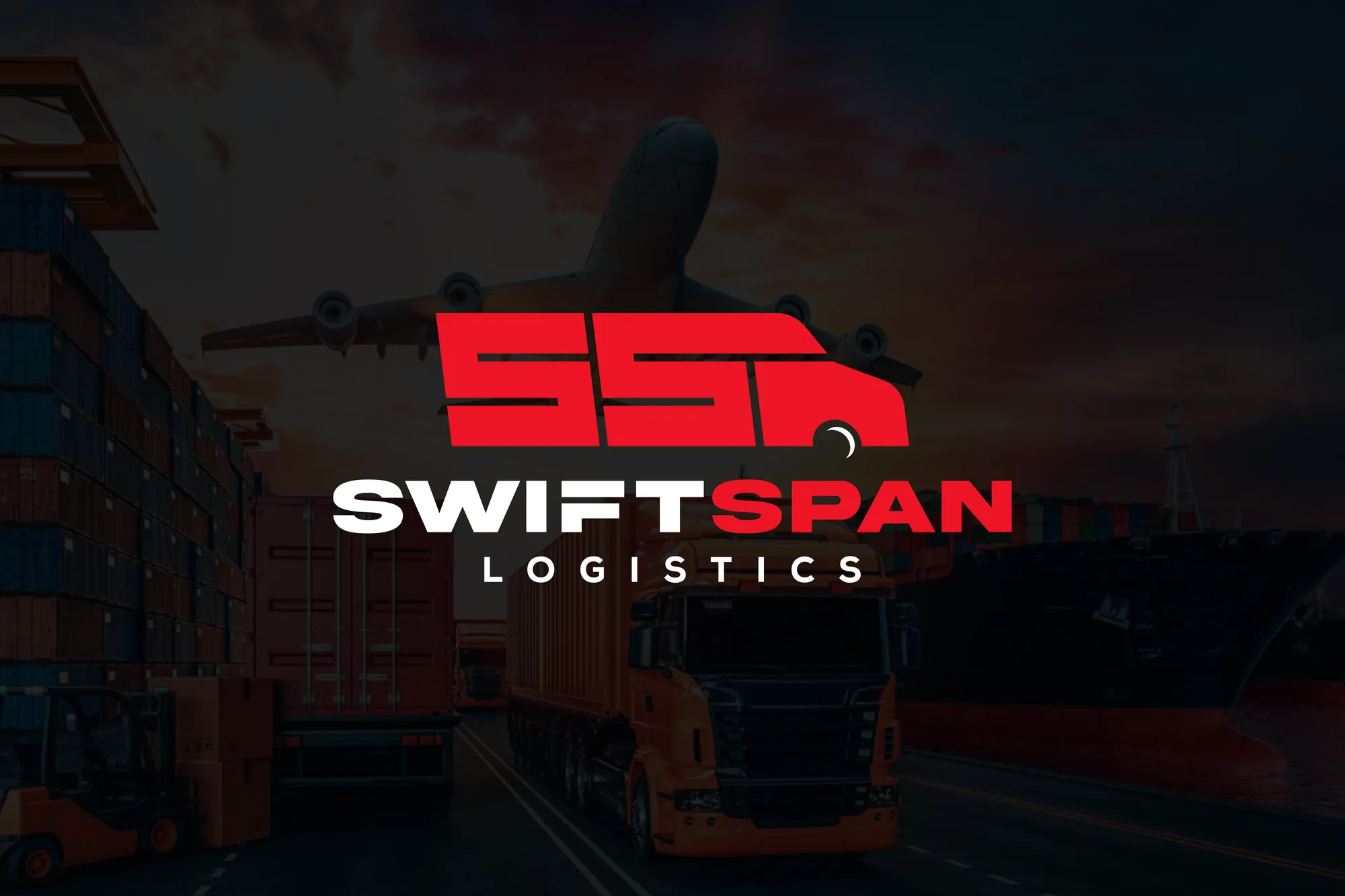 SwiftSpan Logistics brand style guide page 1 by Arc Studio